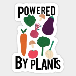 Powered By Plants Sticker